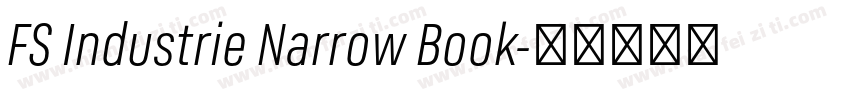 FS Industrie Narrow Book字体转换